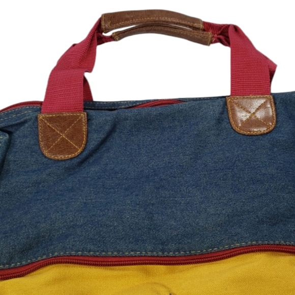 Vintage Disney Mickey Mouse Denim Tote Hand Bag Purse & Wallet - Picture 9 of 16